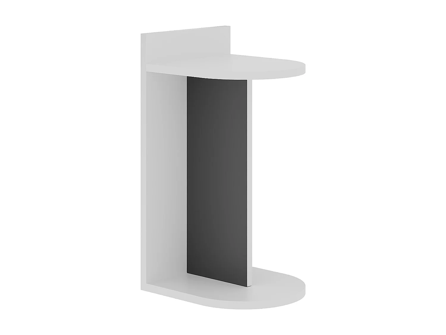 Table d'appoint DOM- blanc, 30x61x34