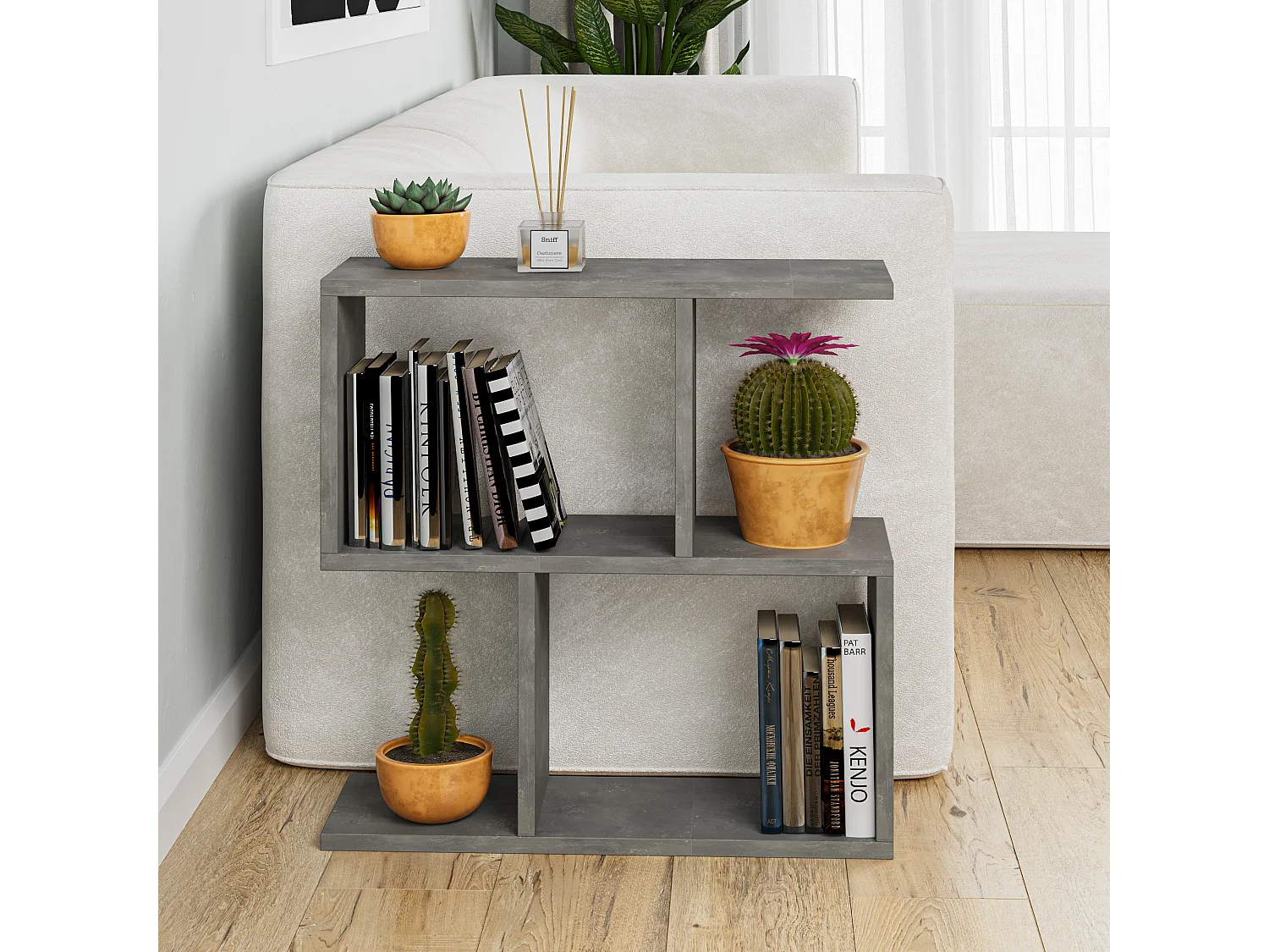 Kaffeetisch HOMEMANIA- Grau, 60x60x20