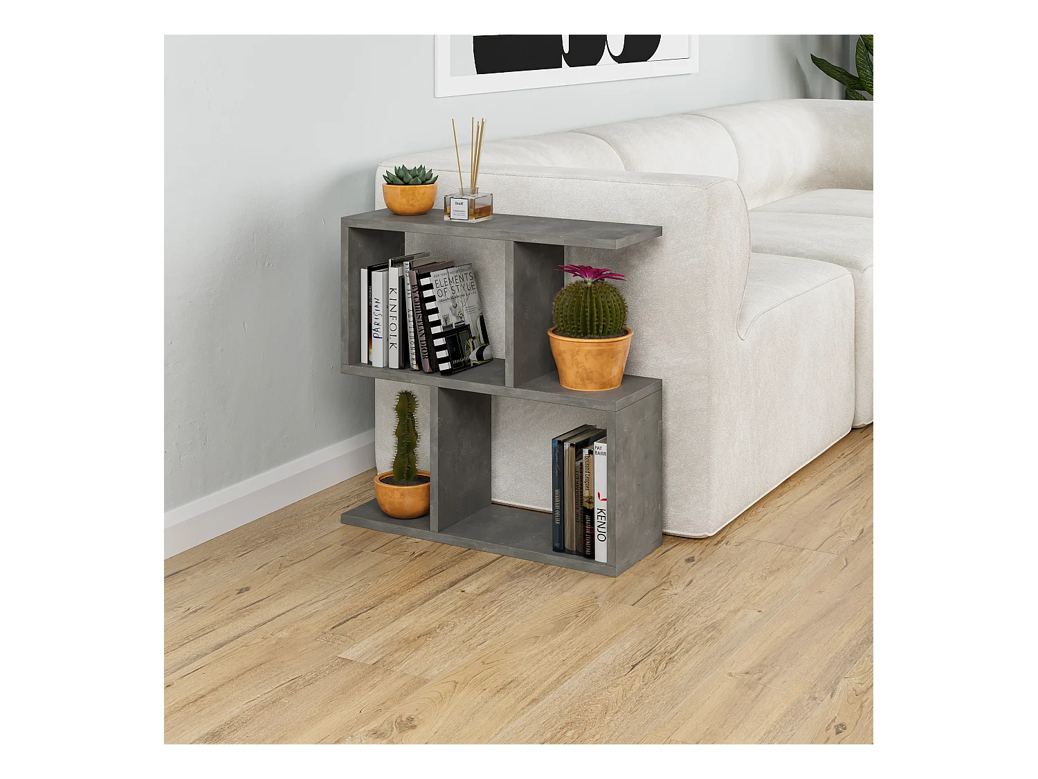 Kaffeetisch HOMEMANIA- Grau, 60x60x20