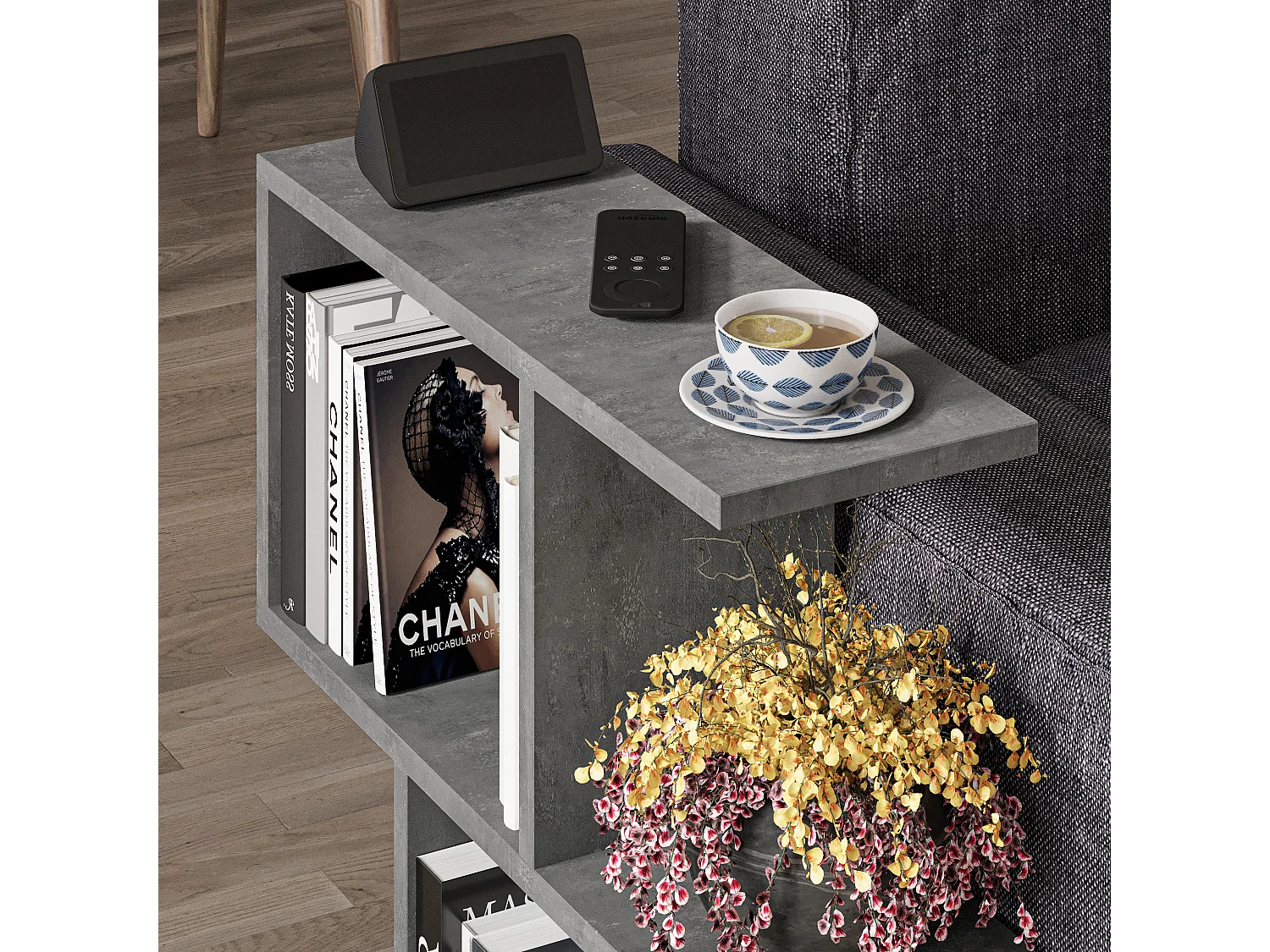 Kaffeetisch HOMEMANIA- Grau, 60x60x20