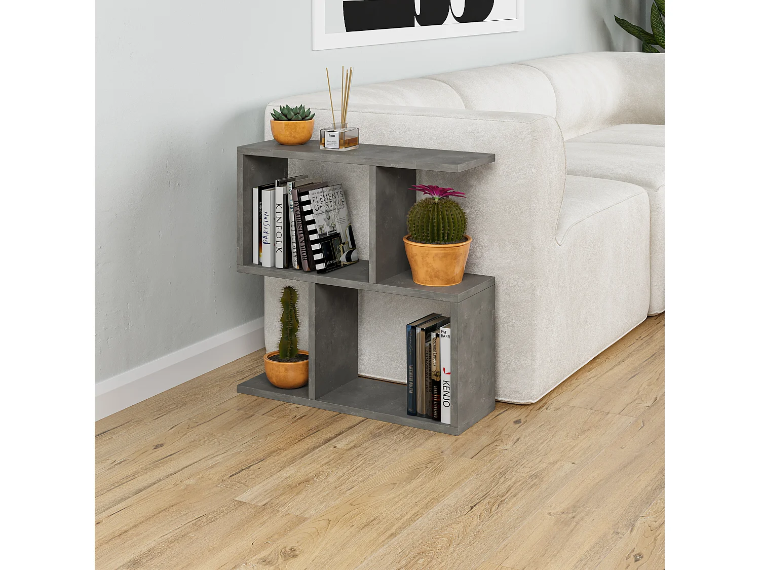 Kaffeetisch HOMEMANIA- Grau, 60x60x20