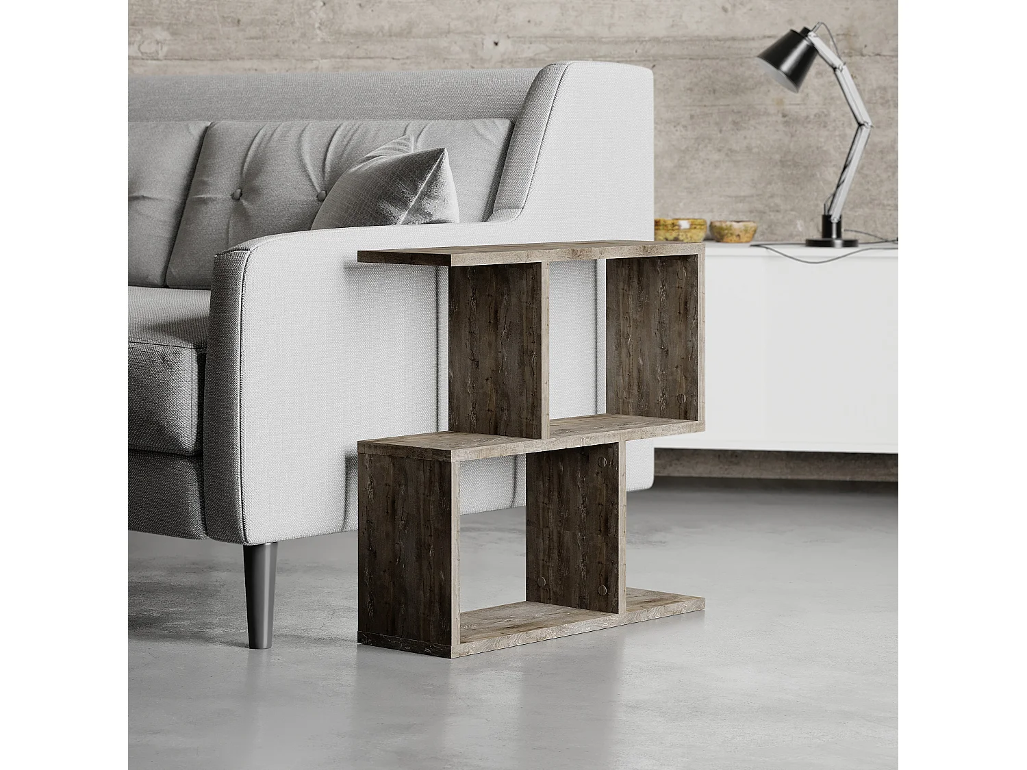 Kaffeetisch HOMEMANIA- Naturfarben hell, 60x60x20