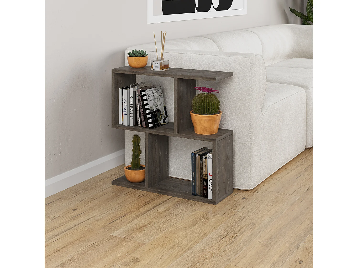 Kaffeetisch HOMEMANIA- Naturfarben hell, 60x60x20