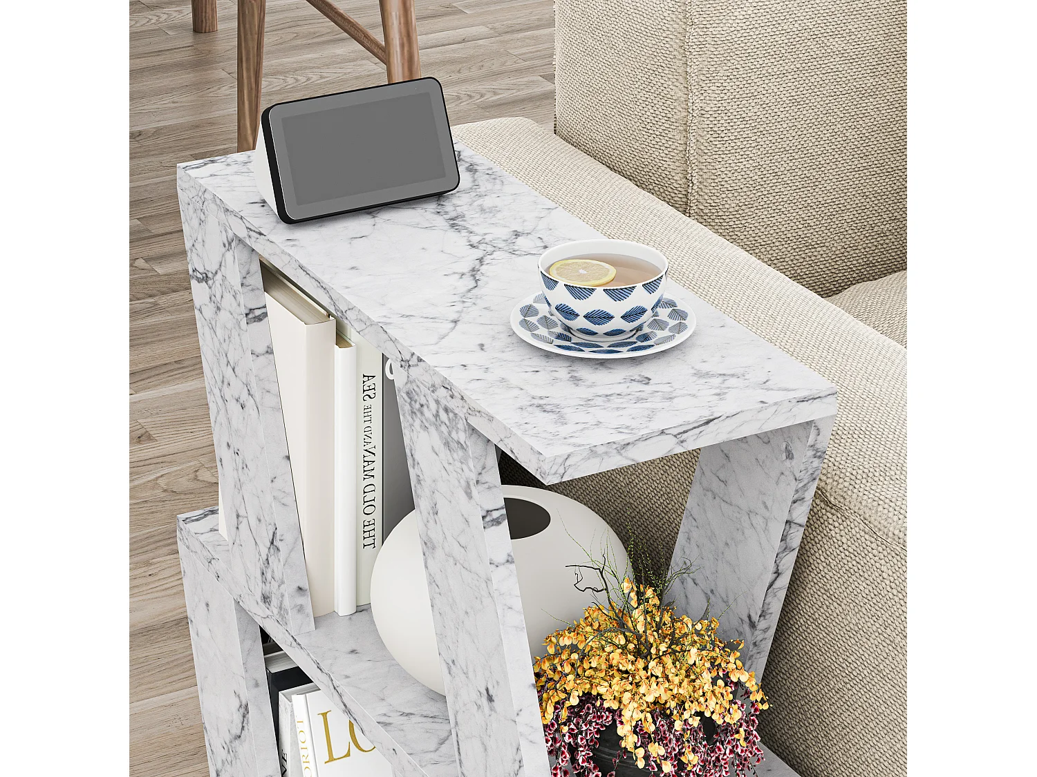 Beistelltisch LAZENA - 60 x 21,2 x 55,4 cm