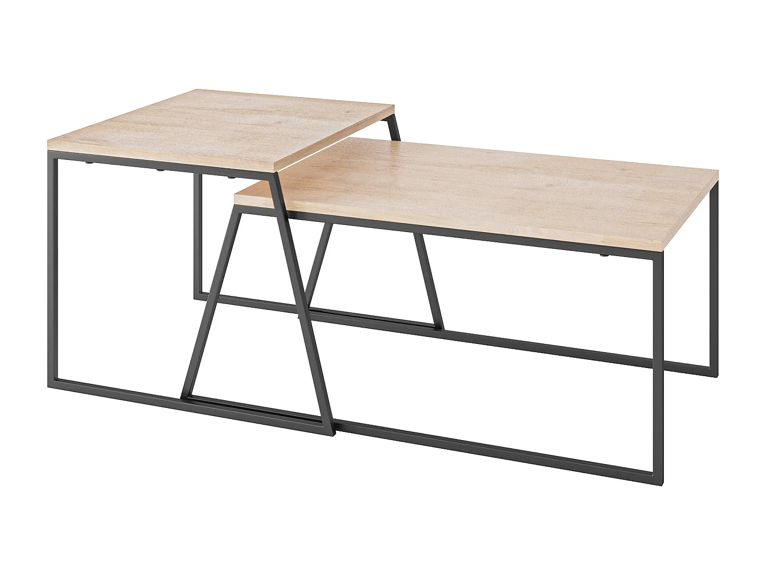 Couchtisch PAL -  Eiche -  88 x 50 x 38 cm