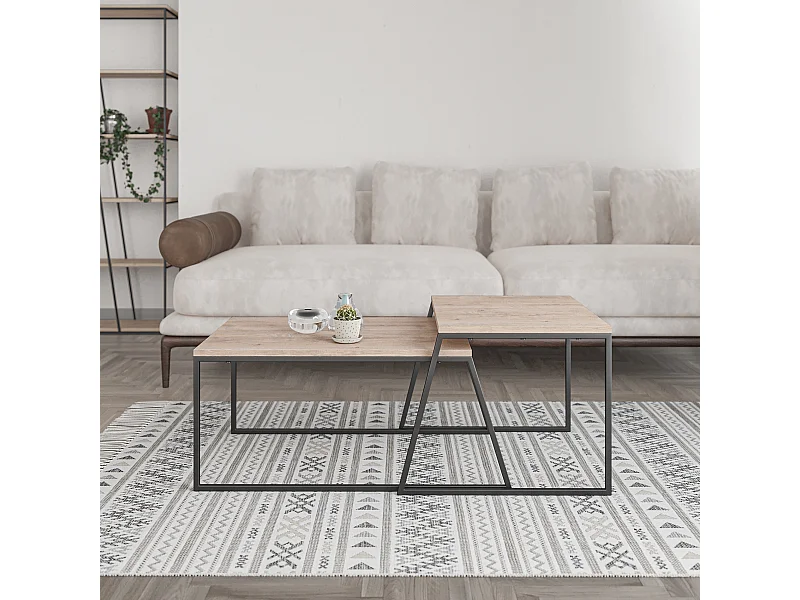 Couchtisch PAL -  Eiche -  88 x 50 x 38 cm