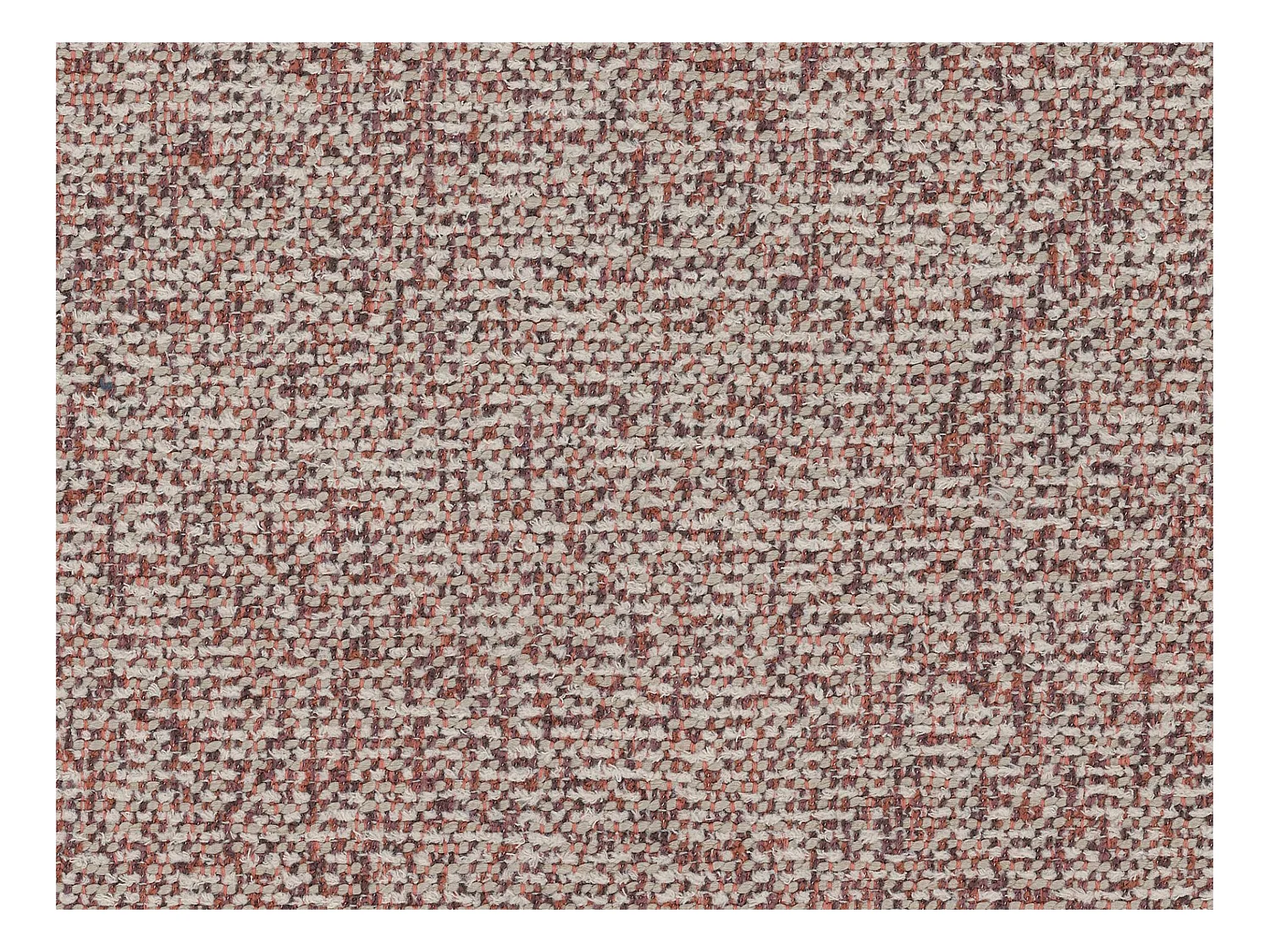 Sofá rinconera derecha en tejido texturizado rosa MONELIA