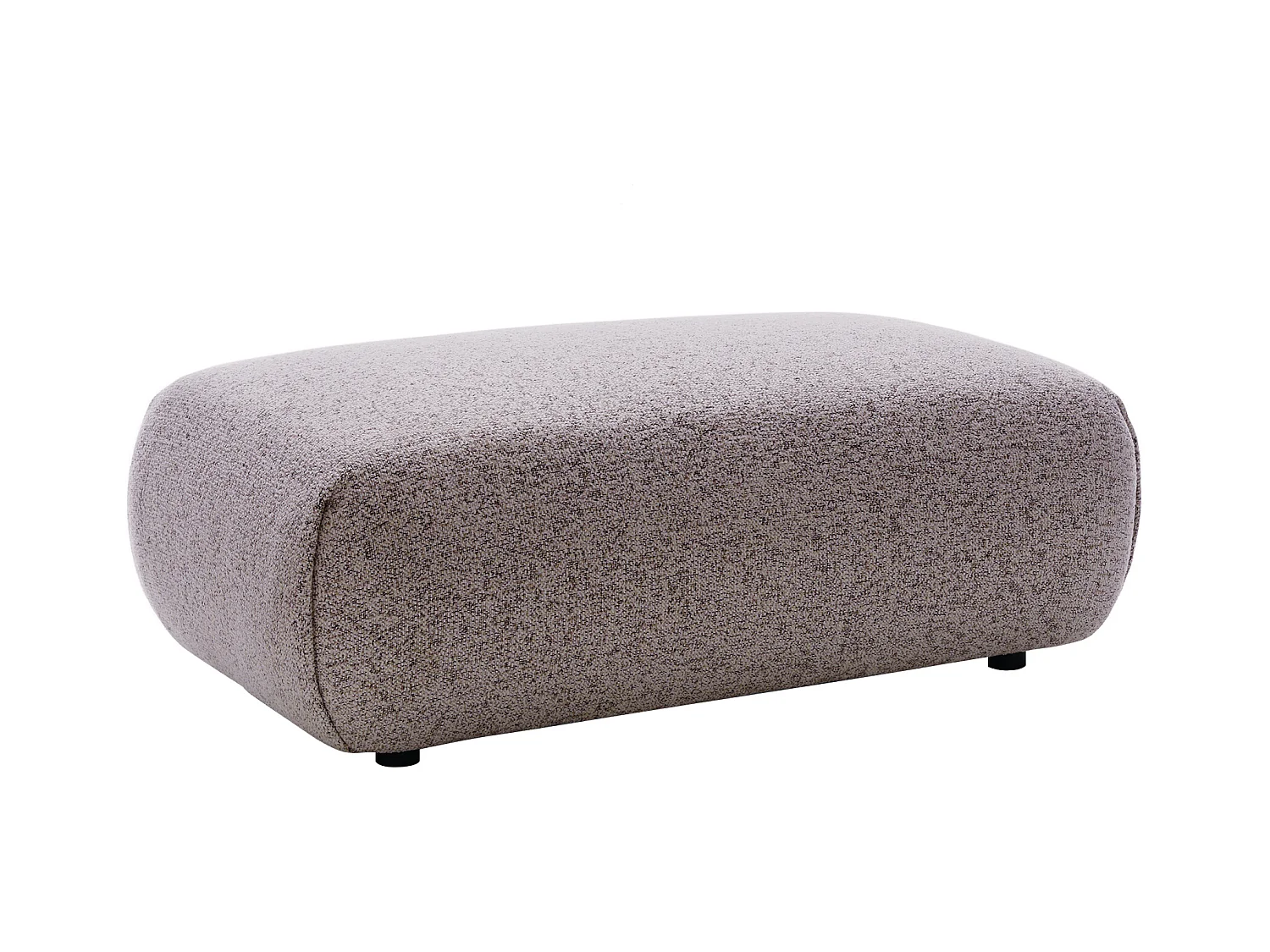 Puf de tela texturizada rosa MONELIA