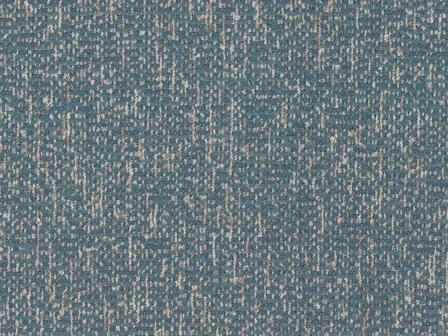 Pouf en tissu chiné bleu MONELIA