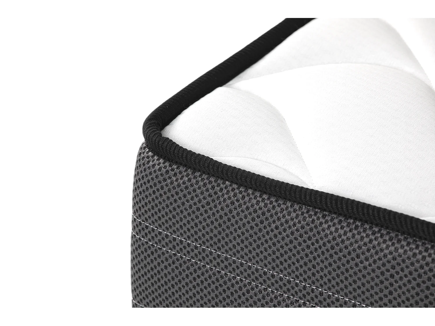 Set 120 x 200 cm rete contenitore Bianco + materasso molle insacchettate sp. 20 cm - AMBRACIE di YSMÉE