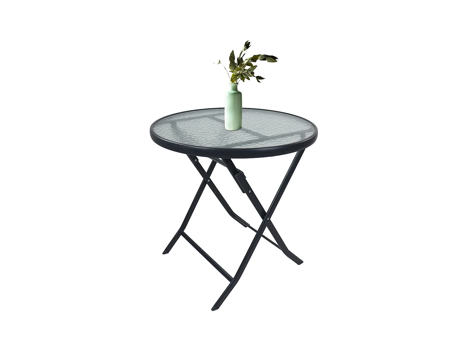 Garden table Sonlas Anthracite H. 70 x W. 70 x D. 70 cm
