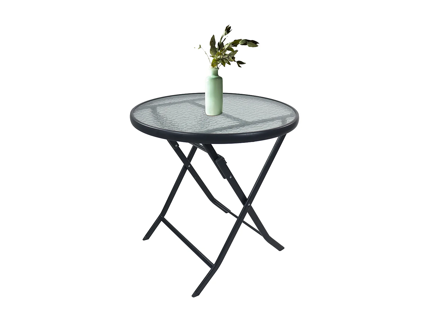 Garden table Sonlas Anthracite H. 70 x W. 70 x D. 70 cm