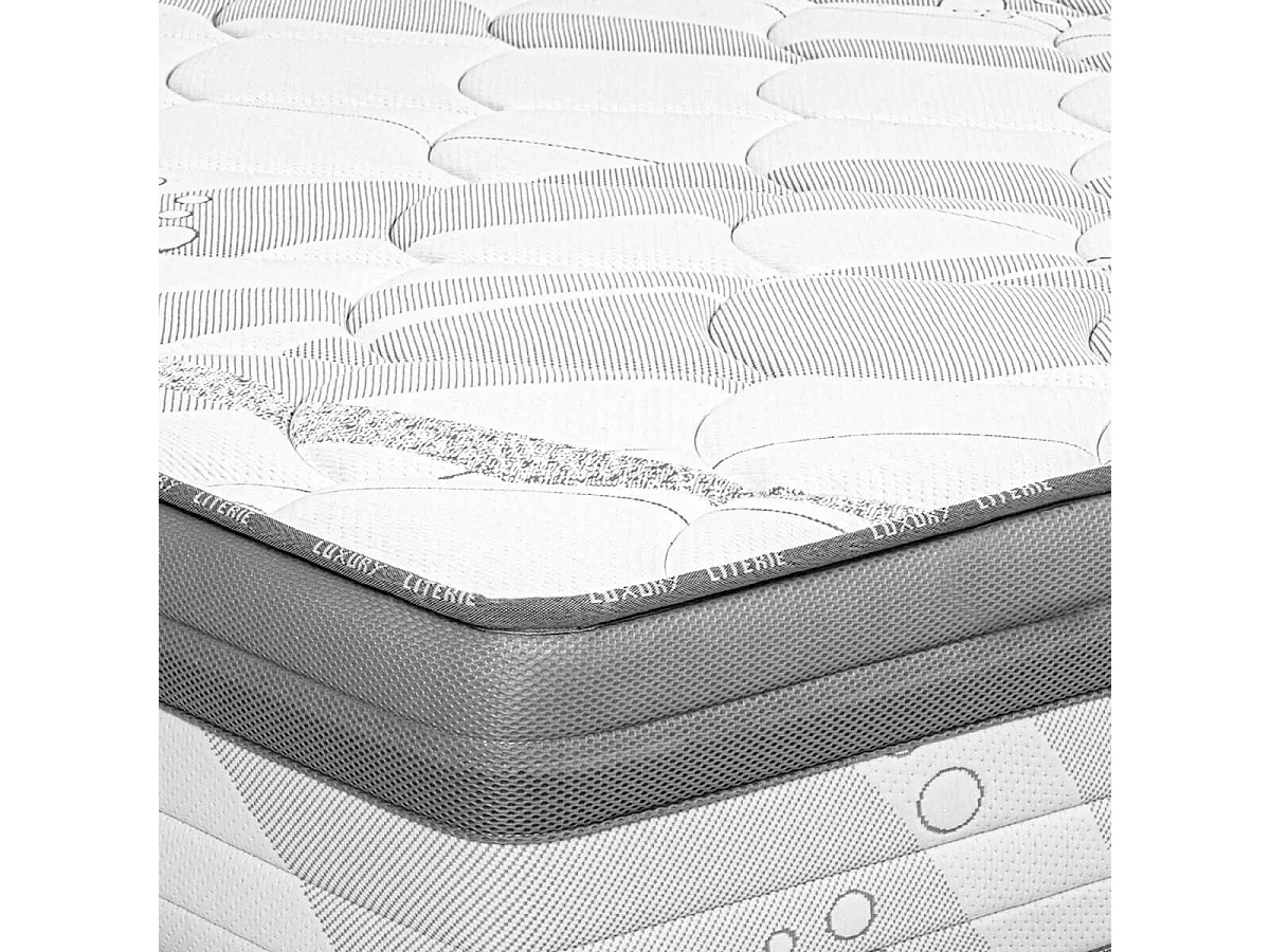 REINALD - Matelas 140x190 cm Ressorts ensachés Soutien ferme Ep.26cm