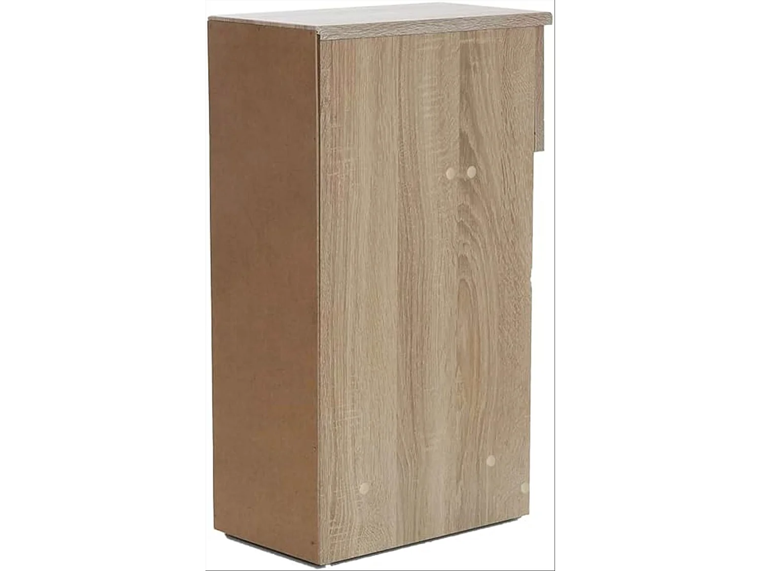 DUPI Mesita de Noche Estrecha Slim para Espacios reducidos. Optimiza el Almacenamiento y Ofrece funcionalidad. (Taupe)