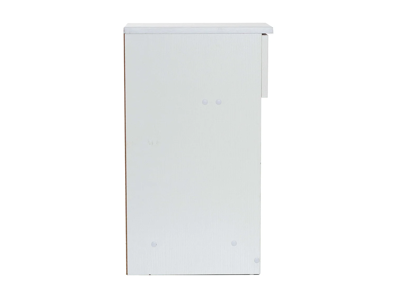 DUPI Mesita de Noche Estrecha Slim para Espacios reducidos. Optimiza el Almacenamiento y Ofrece funcionalidad. (Blanco)