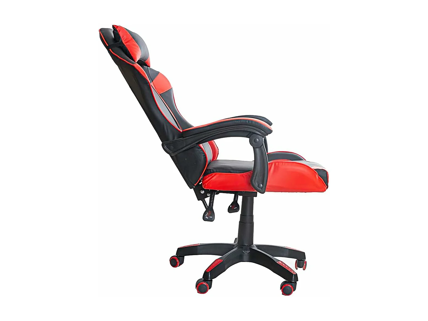 DUPI Silla Gaming Ergonómica, Giratorio 360º 64x65x119 cm (Roja)