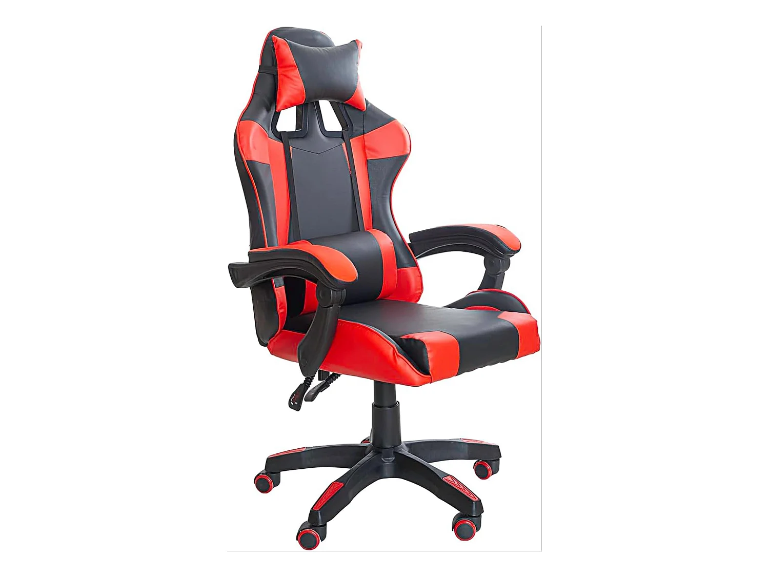 DUPI Silla Gaming Ergonómica, Giratorio 360º 64x65x119 cm (Roja)