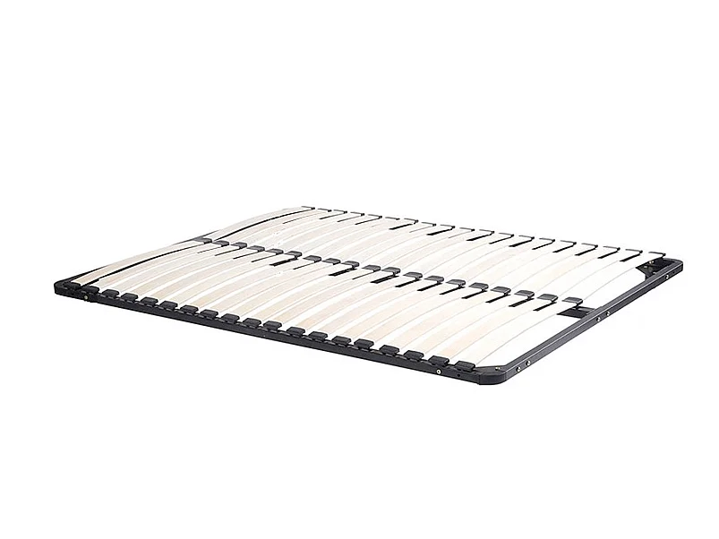 Cama 140 x 190/200 cm com espaços de arrumação branco e natural + sommier - KINSELIA