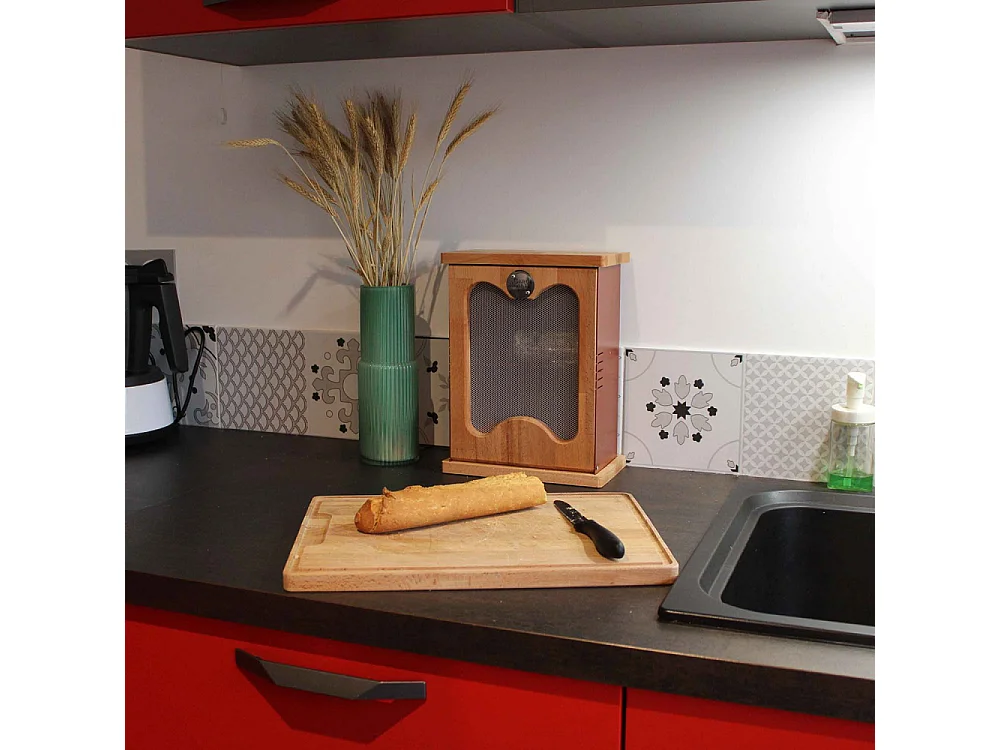 Garde-manger en acier galvanisé et bois