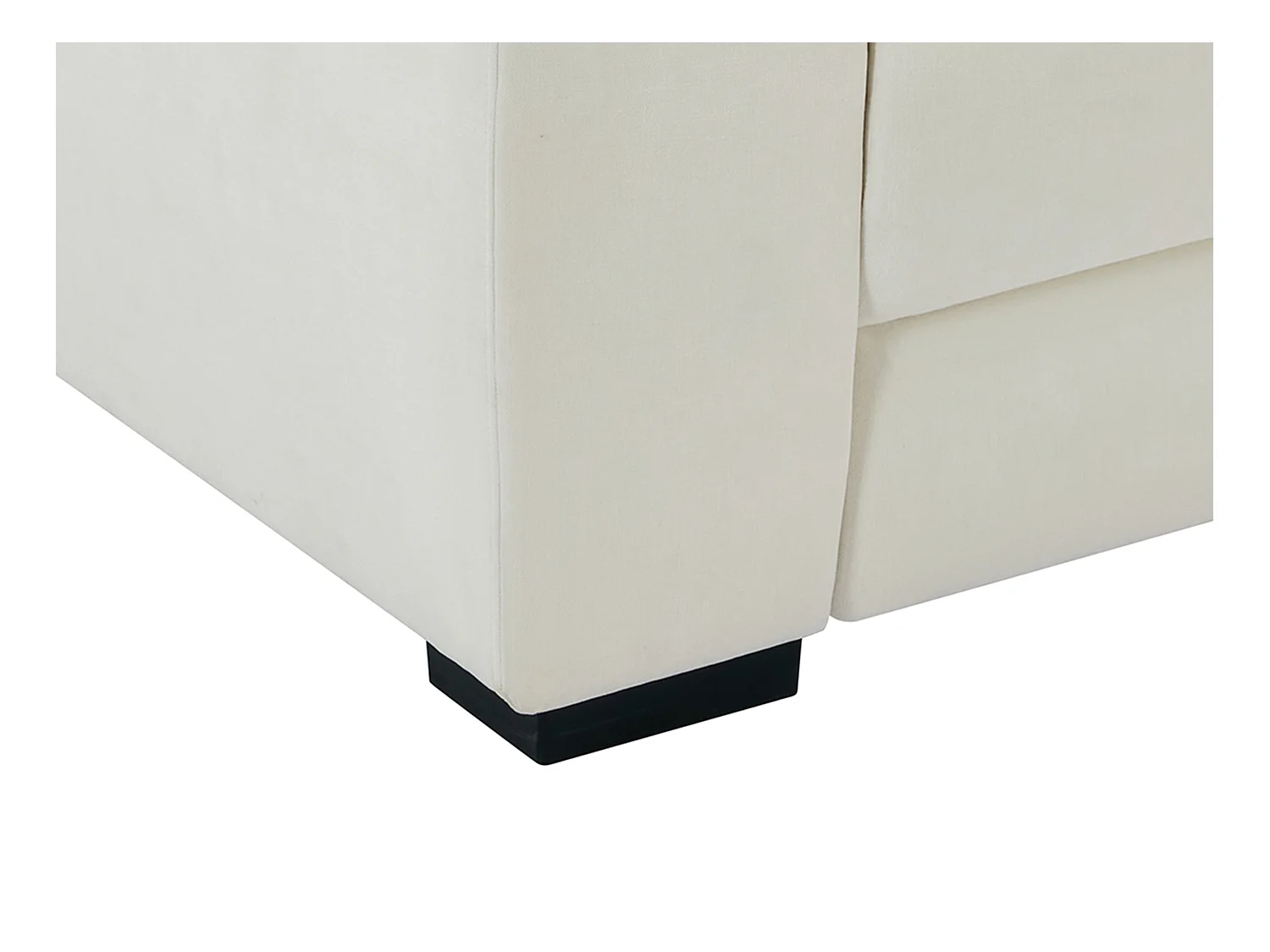 Sofá rinconera derecho relax eléctrico de tela beige KOKIBA
