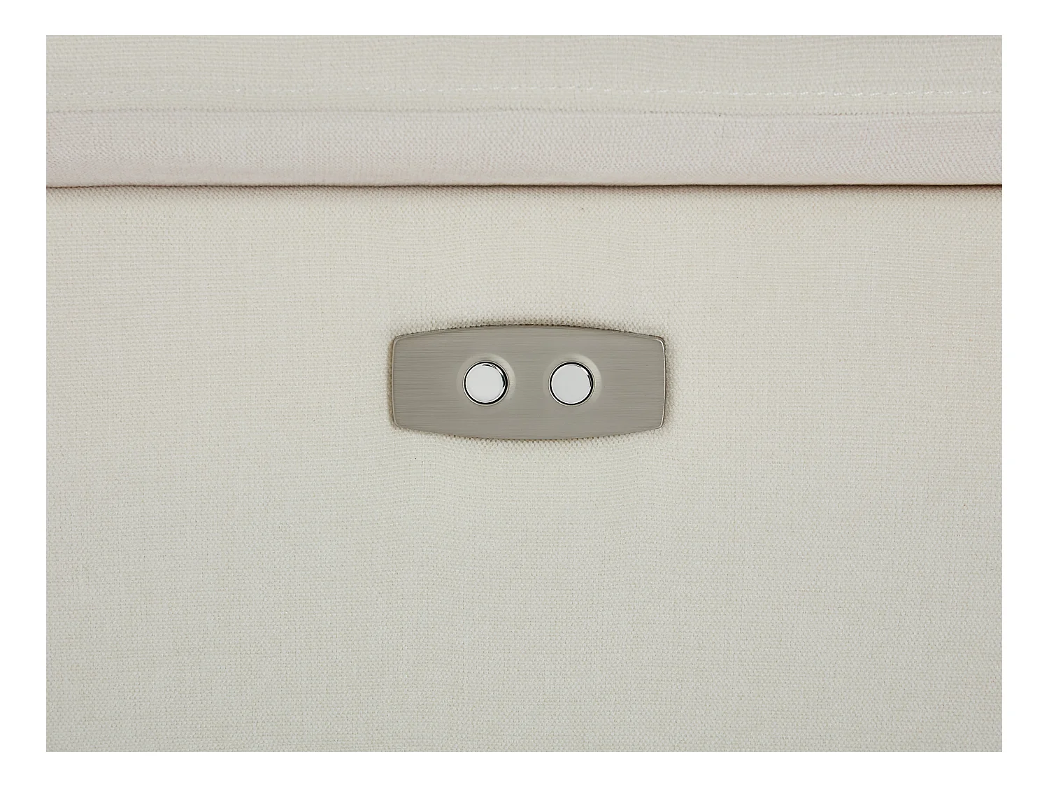 Sofá rinconera derecho relax eléctrico de tela beige KOKIBA