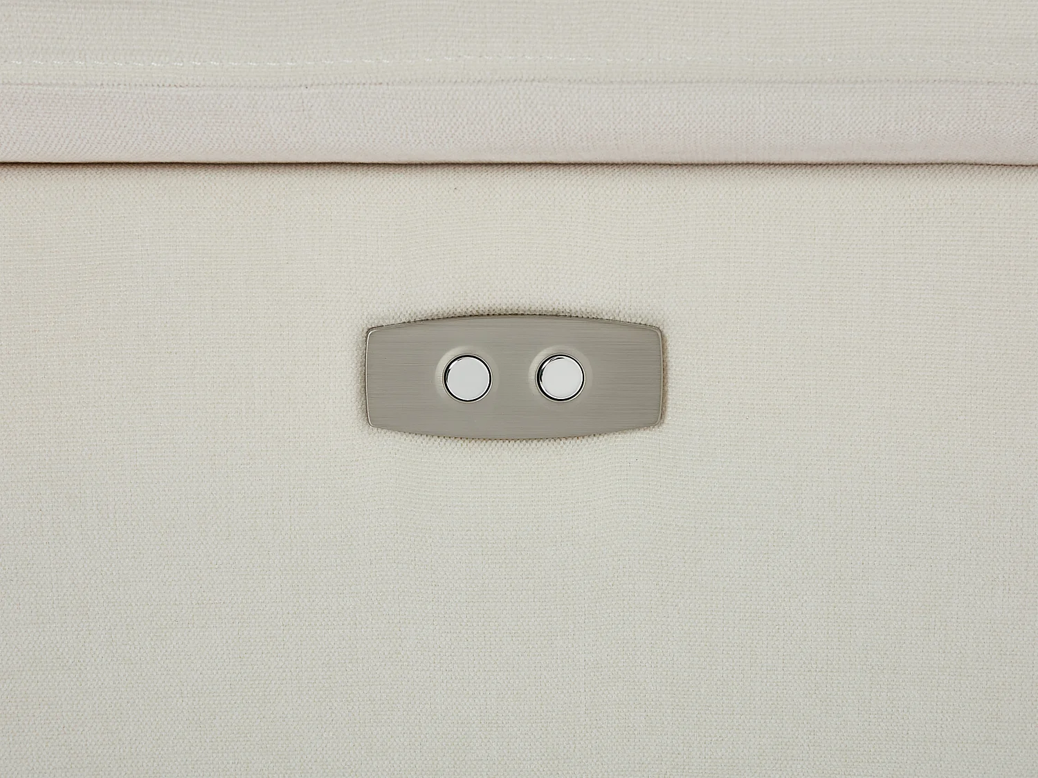 Canapé d'angle gauche relax électrique en tissu beige KOKIBA