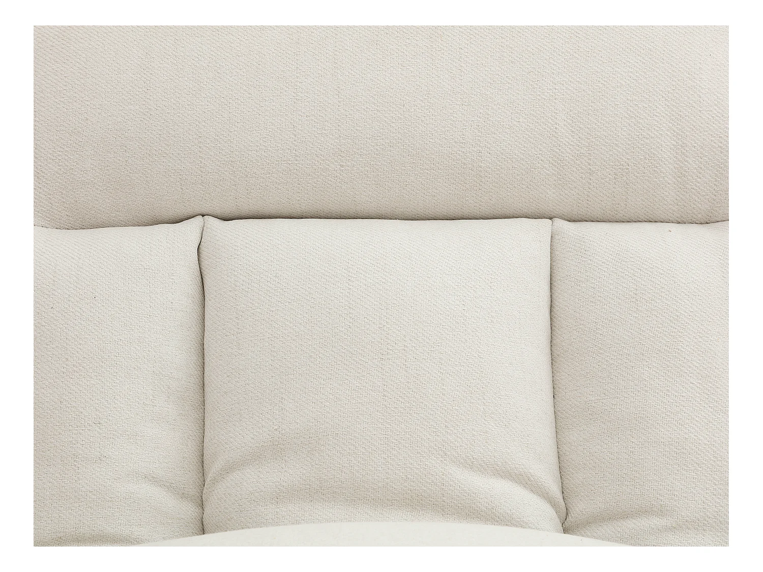 Canapé inclinable 3 places convertible clic-clac en tissu beige PALOBU