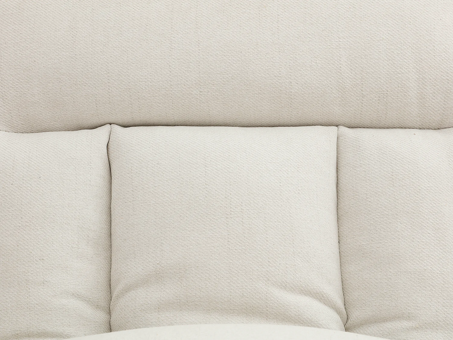 Canapé inclinable 3 places convertible clic-clac en tissu beige PALOBU