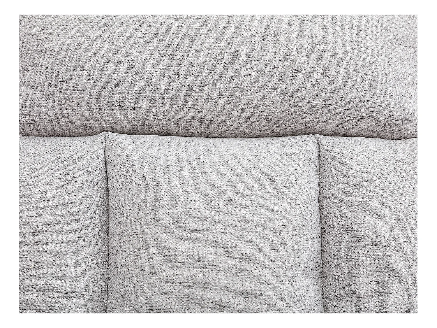 Canapé inclinable 3 places convertible clic-clac en tissu gris clair PALOBU