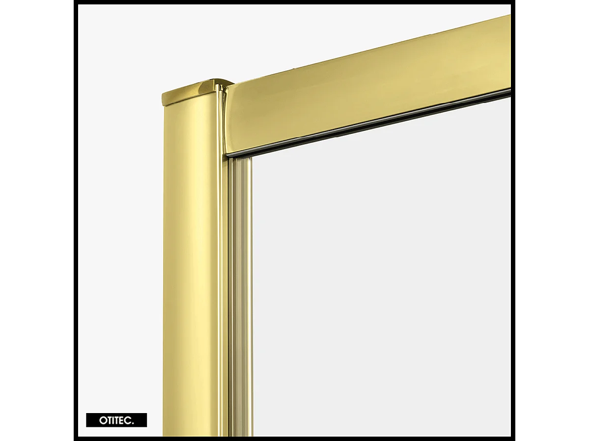 Porte de Douche Coulissante avec Paroi Latérale - 70 x 80 x 200 - OR LÉGER - PRIME