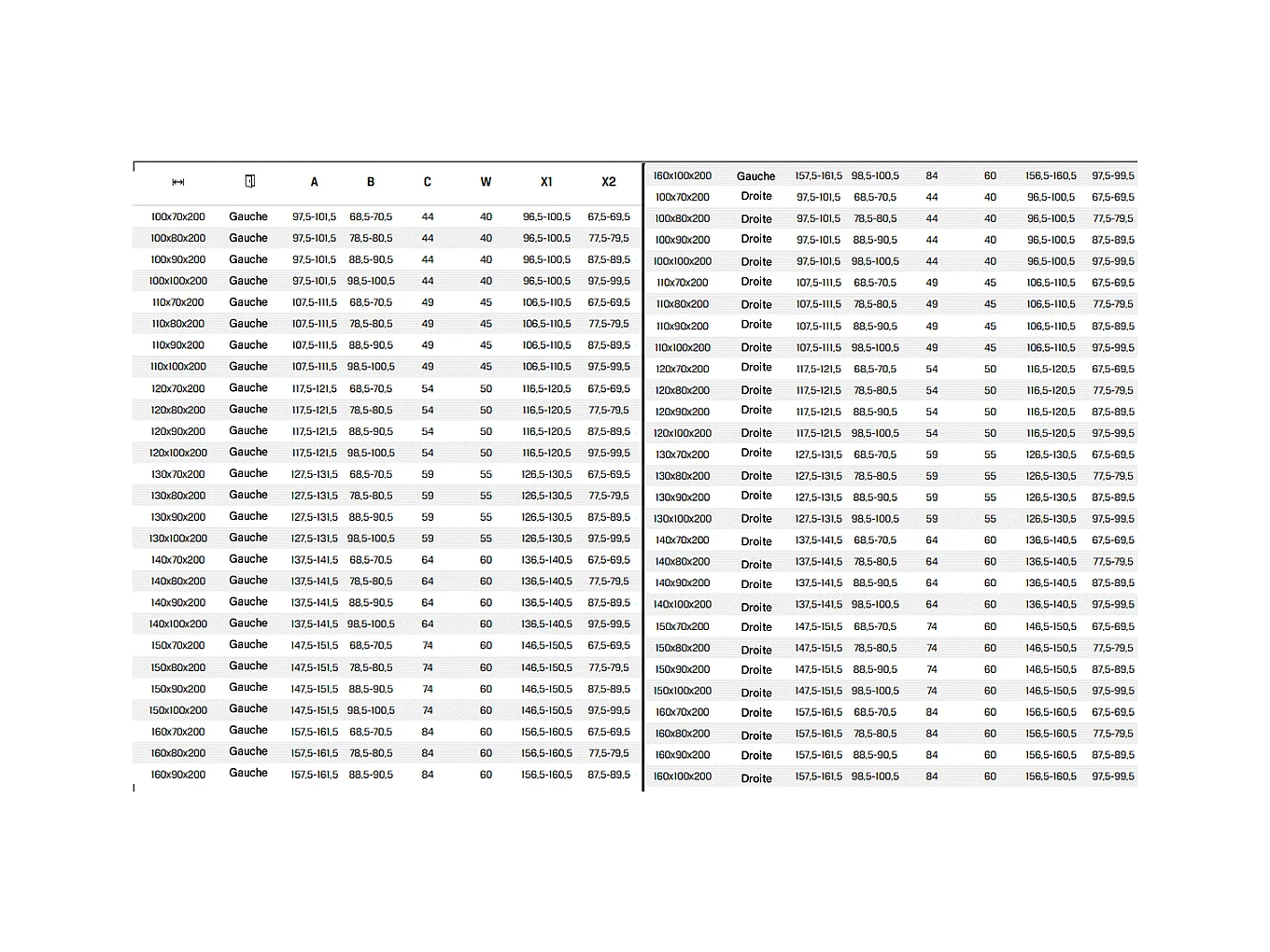 Porte de Douche avec Paroi Latérale - 100 x 100 x 200 - BLANC MAT - PRIME - DROITE