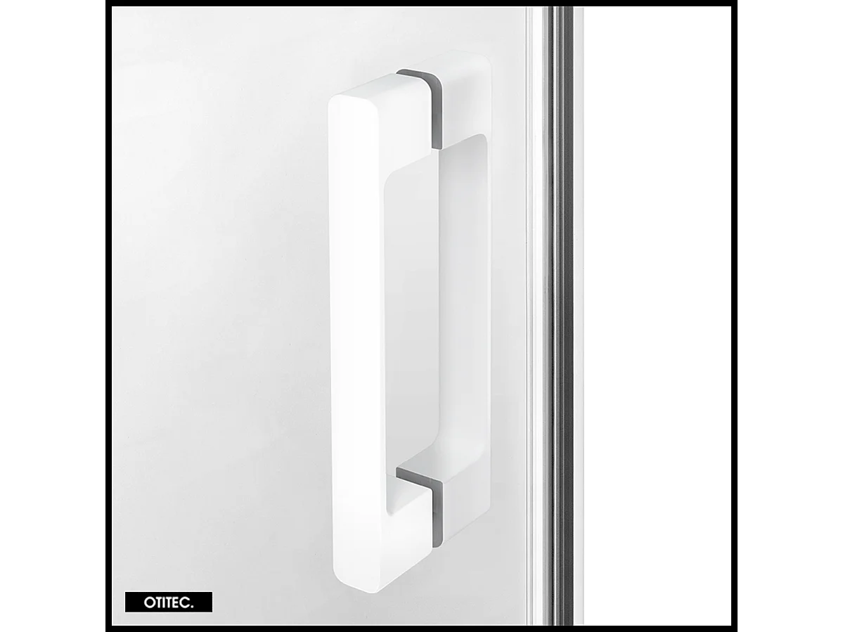 Porte de Douche Coulissante avec Paroi Latérale - 70 x 100 x 200 - BLANC MAT - PRIME