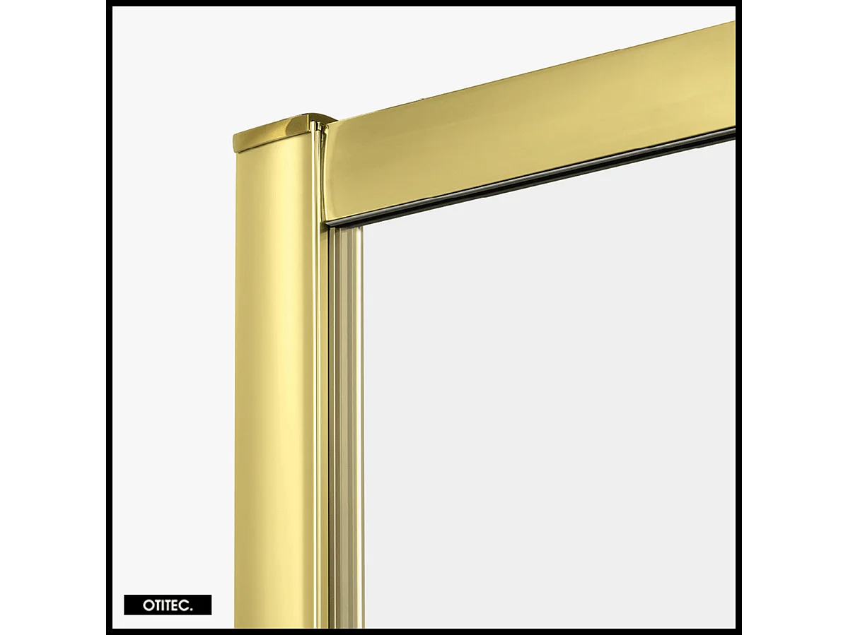 Porte de Douche avec Paroi Latérale - 110 x 80 x 200 - OR LÉGER - PRIME - DROITE