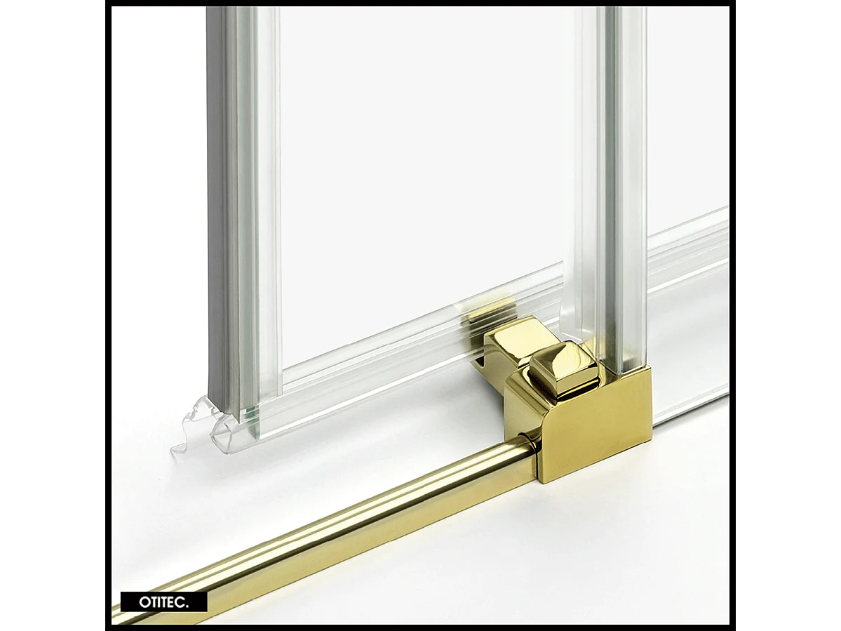 Porte de Douche avec Paroi Latérale - 160 x 90 x 200 - OR LÉGER - PRIME - GAUCHE