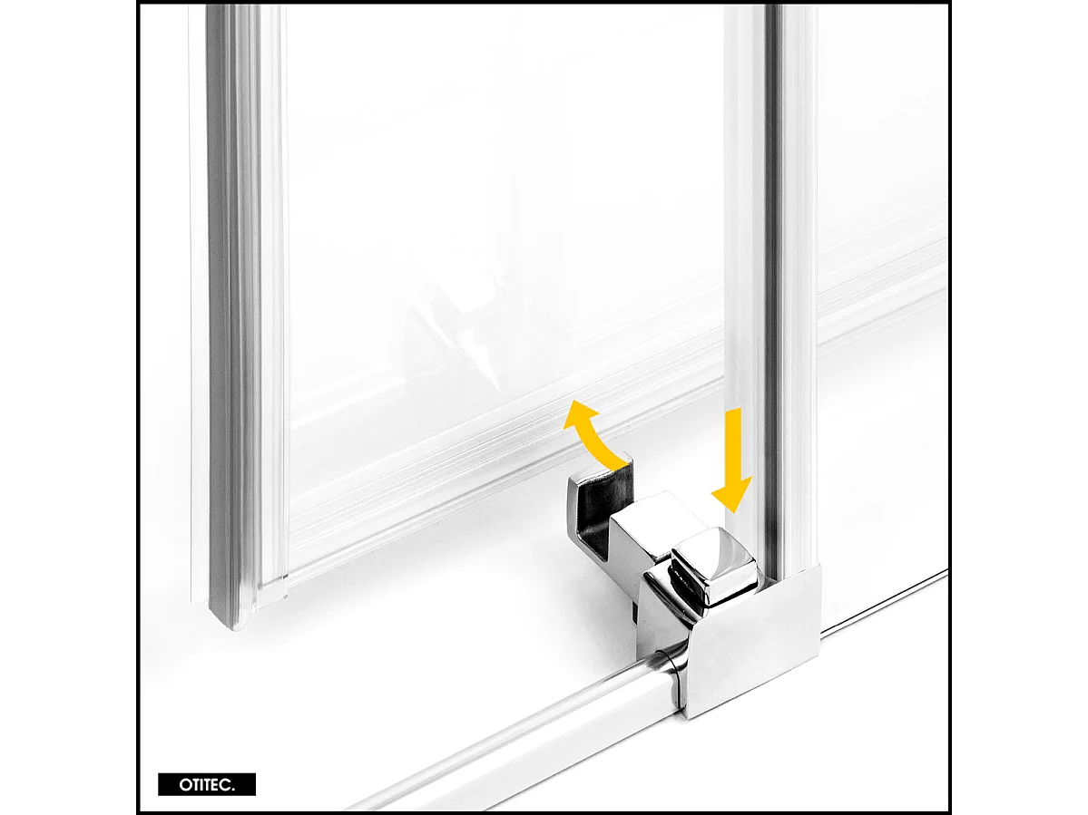 Porte de Douche avec Paroi Latérale - 120 x 90 x 200 - CHROME - PRIME - GAUCHE