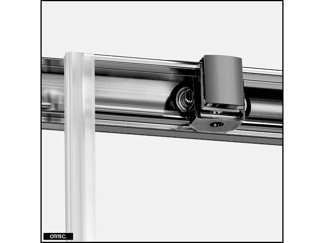 Porte de Douche avec Paroi Latérale - 140 x 200 - GRIS - PRIME - GAUCHE