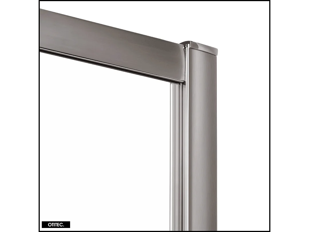 Porte de Douche avec Paroi Latérale - 120 x 200 - GRIS - PRIME - GAUCHE