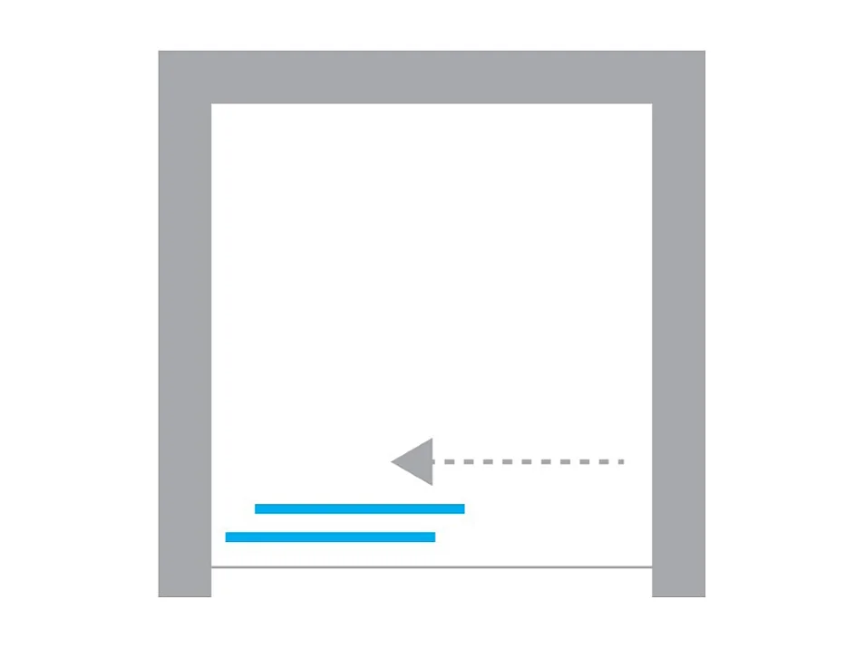 Porte de Douche avec Paroi Latérale - 100 x 200 - CUIVRE - PRIME - GAUCHE