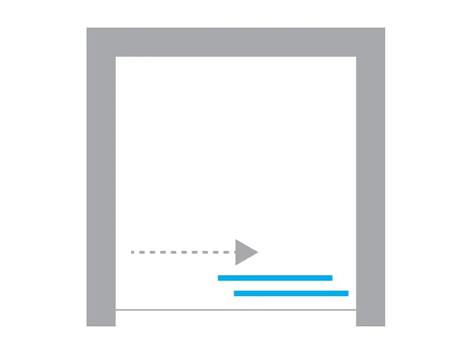 Porte de Douche avec Paroi Latérale - 140 x 200 - GRIS - PRIME - DROITE