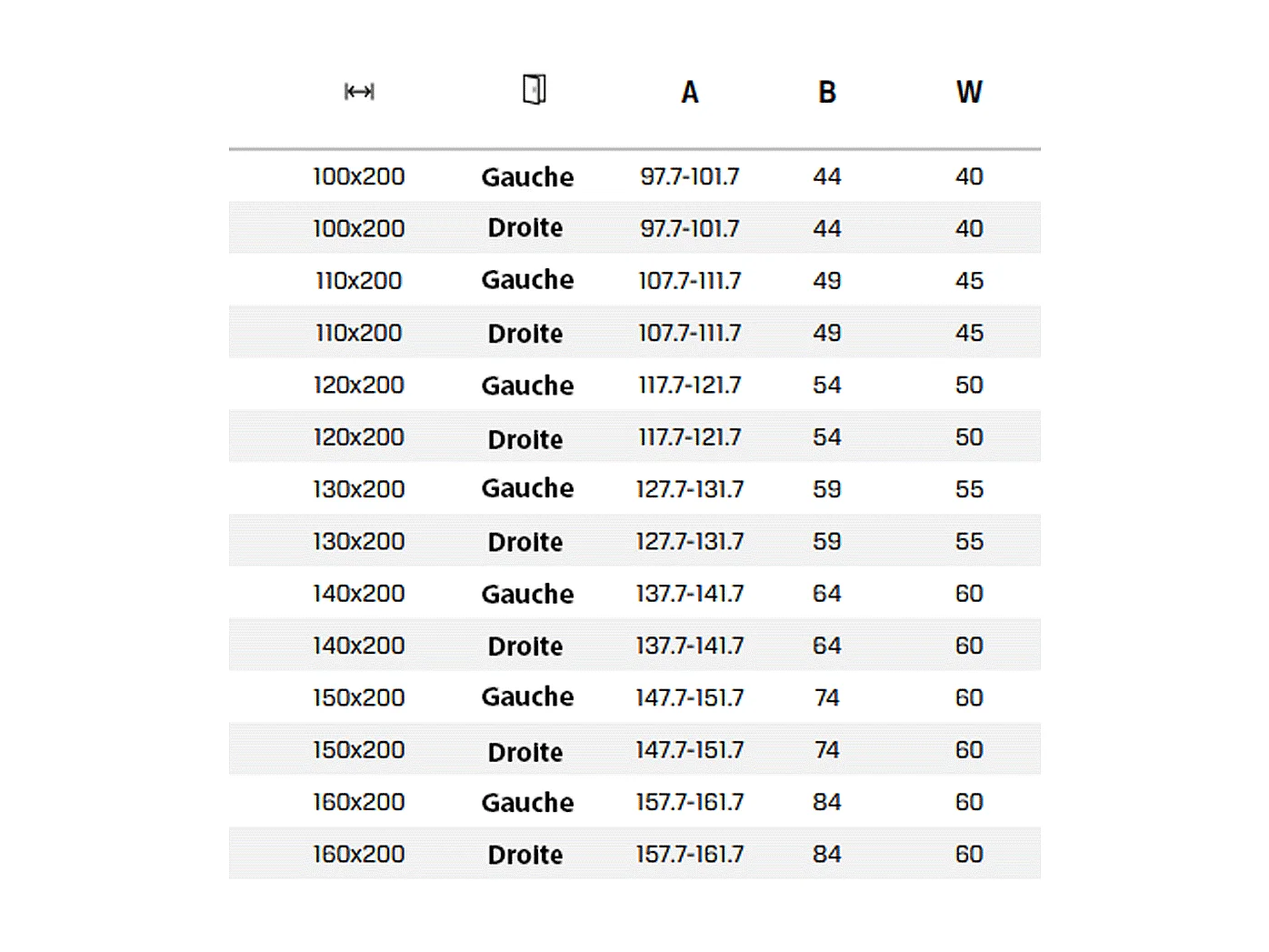 Porte de Douche avec Paroi Latérale - 160 x 200 - CUIVRE - PRIME - DROITE