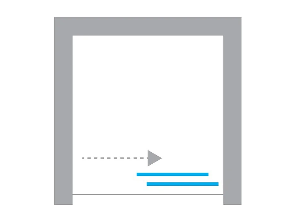 Porte de Douche avec Paroi Latérale - 160 x 200 - CUIVRE - PRIME - DROITE