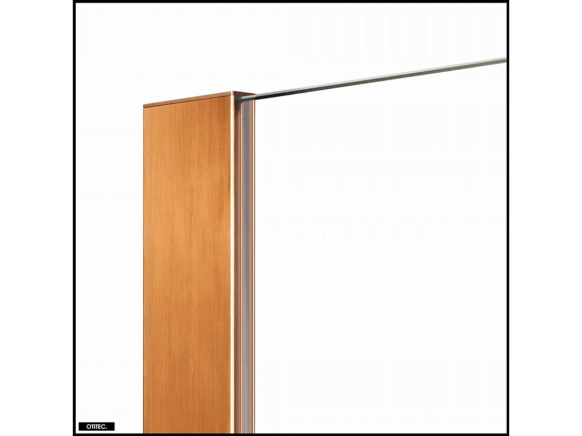 Paroi de Douche Italienne - 70 x 200 - CUIVRE BROSSÉ - NESTA