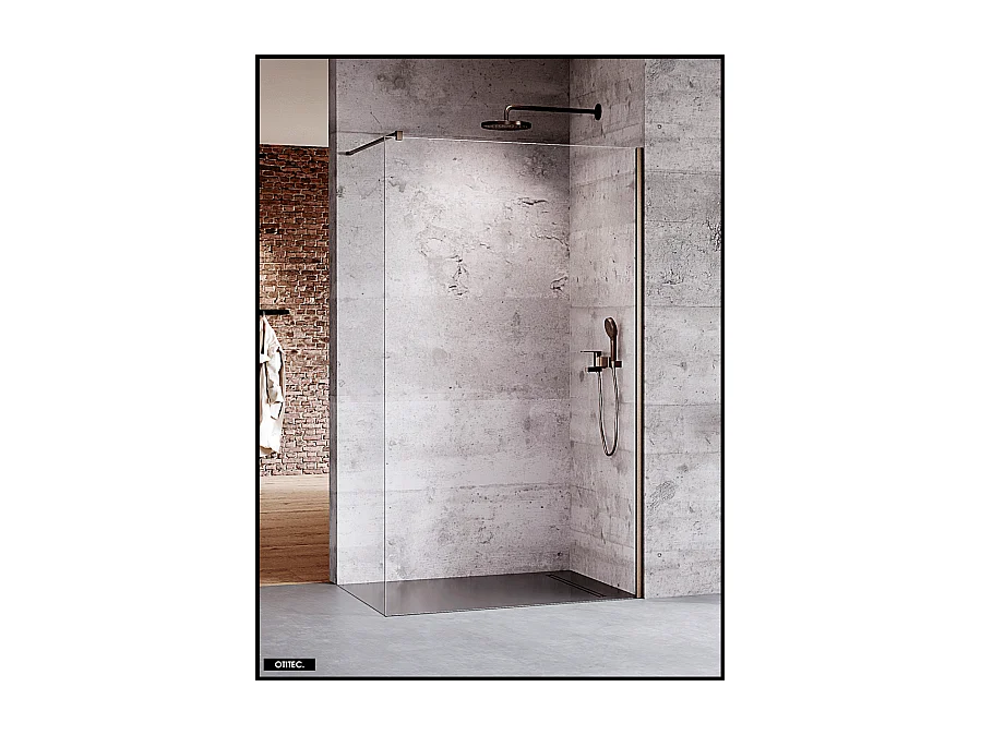 Paroi de Douche Italienne - 70 x 200 - GRIS - NESTA