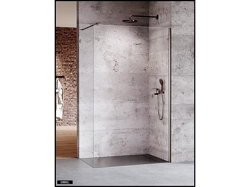 Paroi de Douche Italienne - 70 x 200 - GRIS - NESTA