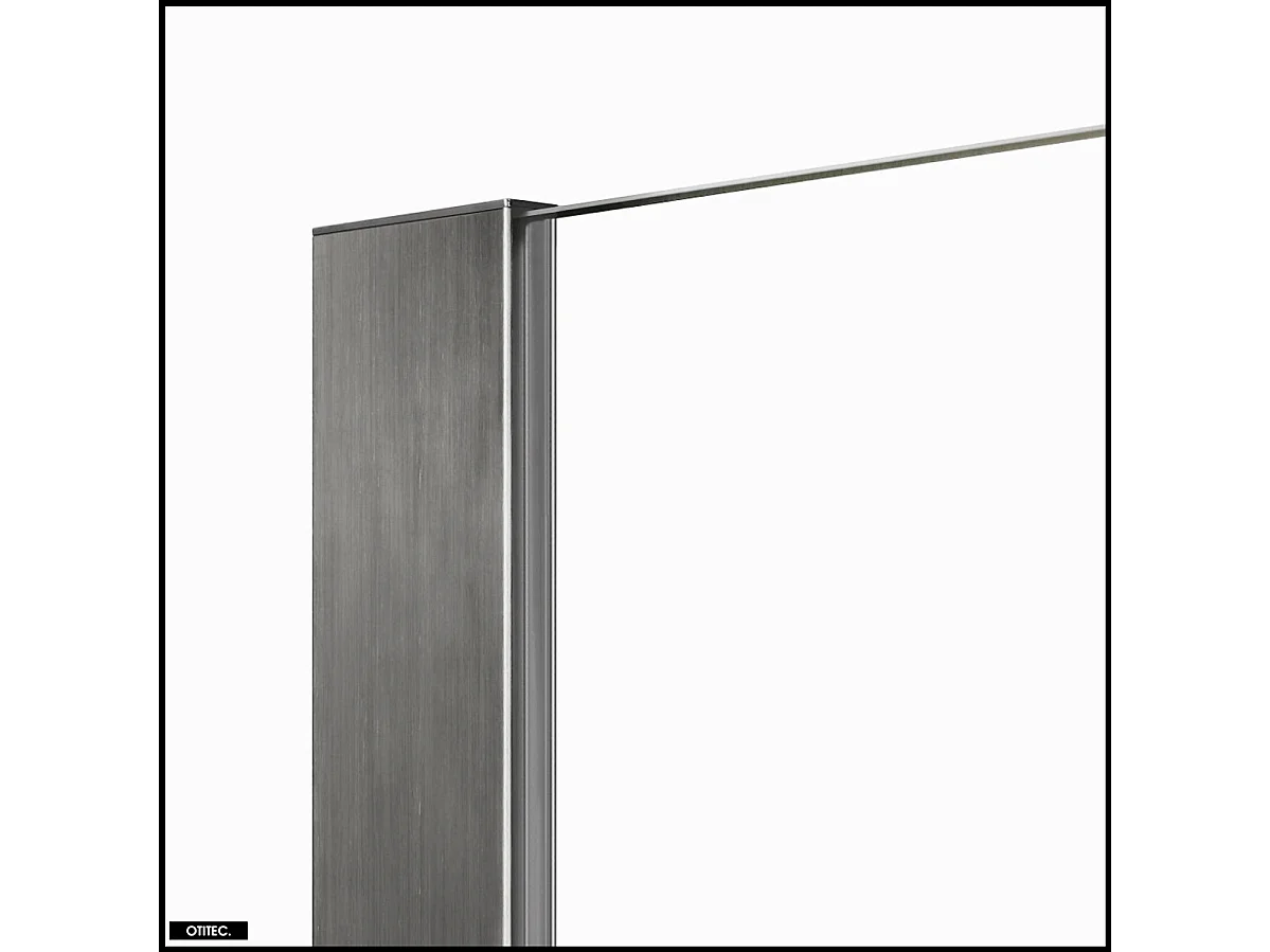 Paroi de Douche Italienne - 100 x 200 - GRIS - NESTA