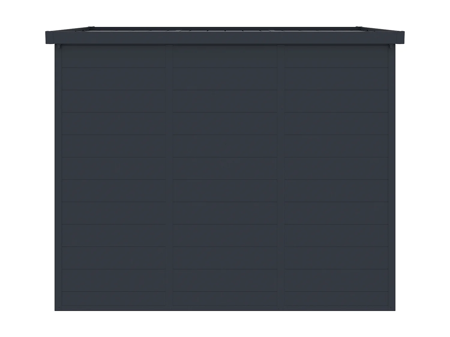 Abri de jardin en résine gris anthracite 4,57 m² avec plancher - MINARO