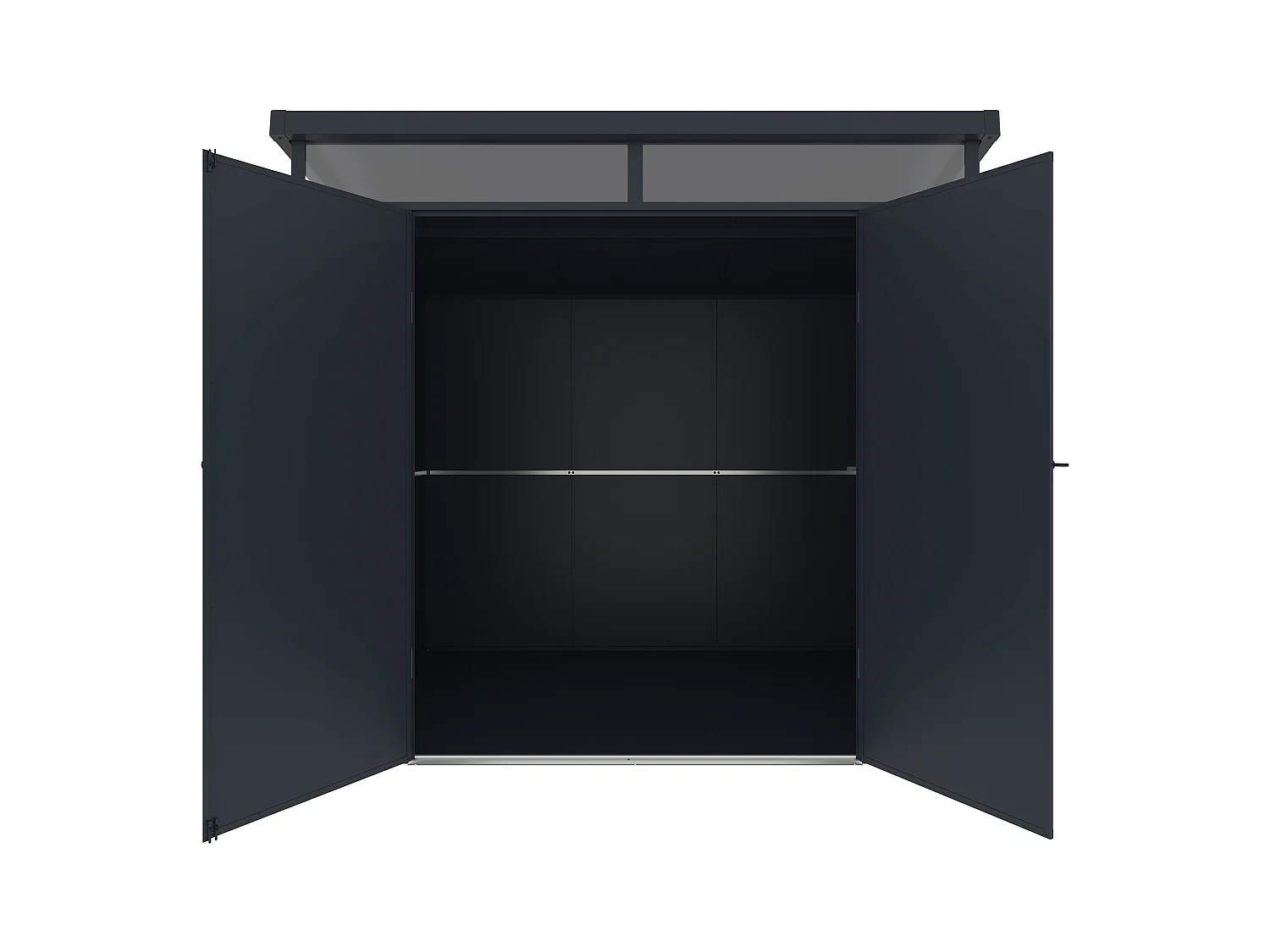 Abri de jardin en résine gris anthracite 4,57 m² avec plancher - MINARO