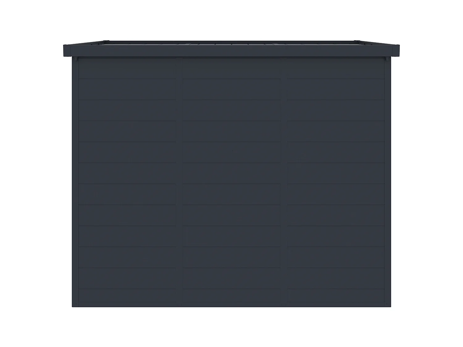 Abri de jardin en résine gris anthracite 4,57 m² avec plancher - MINARO