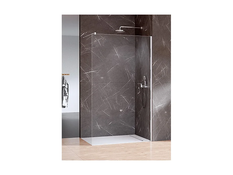 Paroi de Douche Italienne - 130 x 200 - CHROME- NESTA