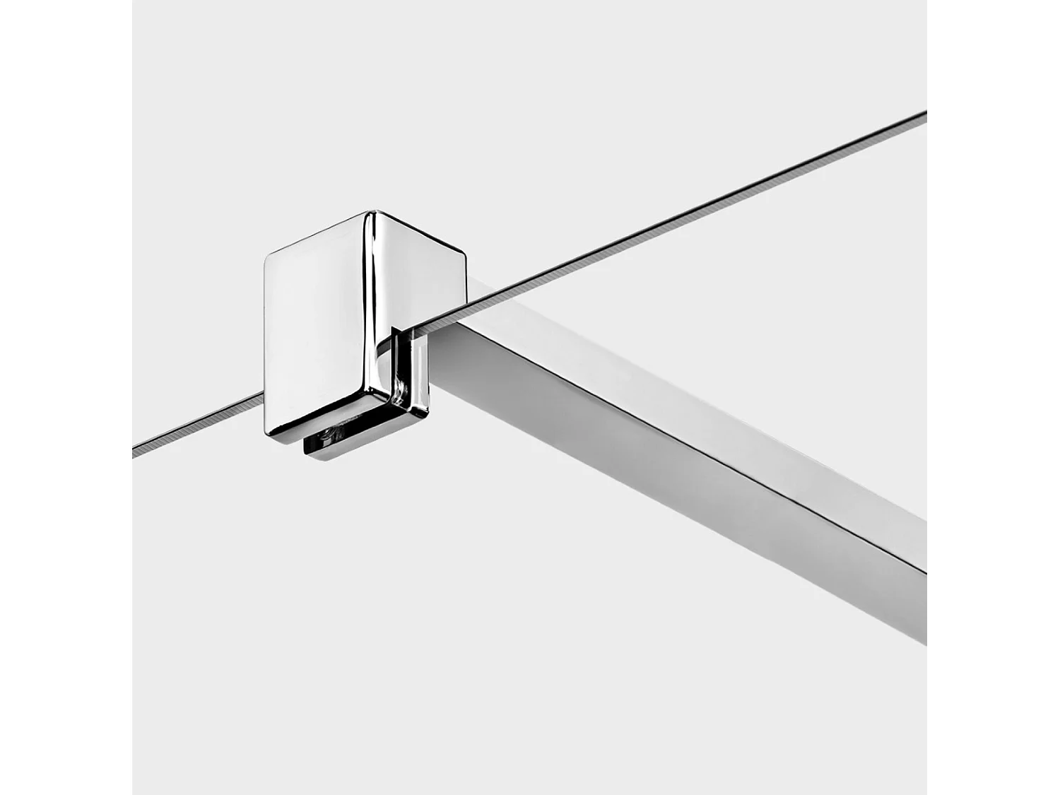 Paroi de Douche Italienne - 110 x 200 - CHROME- NESTA